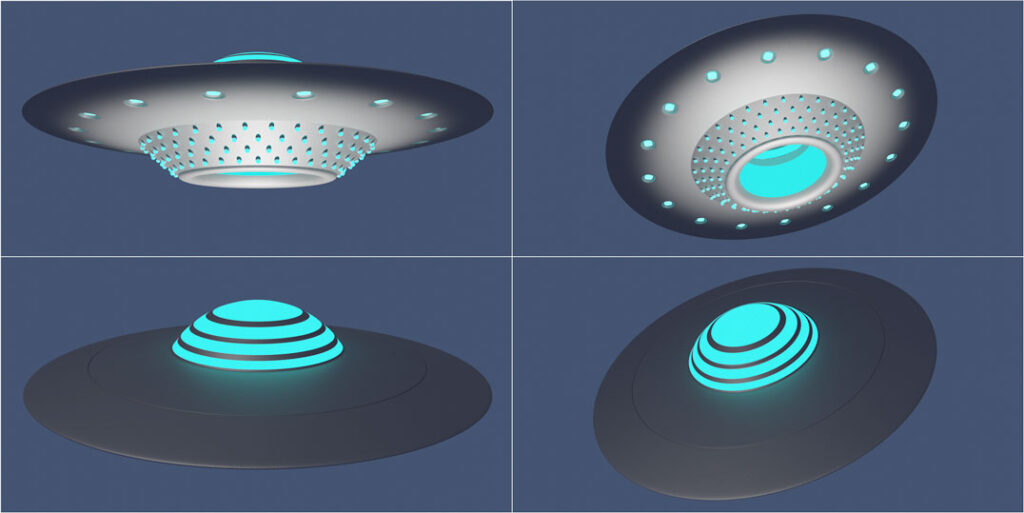 Ufo aus unterschiedlichen Sichten