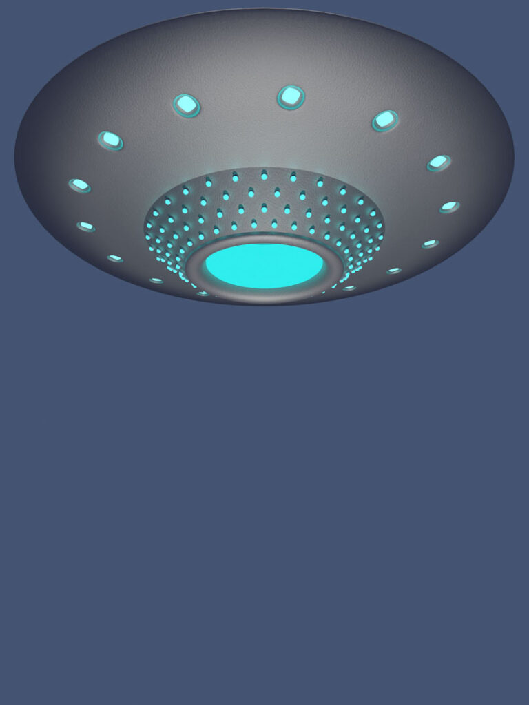 3D-Ufo aus Kamerasicht
